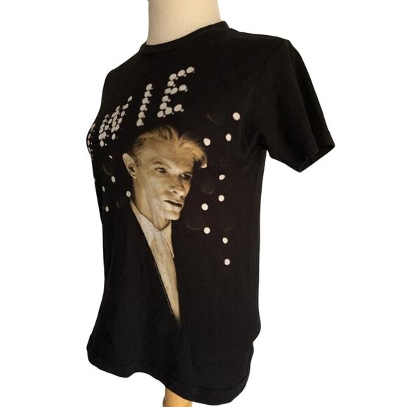 DAVID BOWIE (2016) Official Live Nation Lights Black Tee Size Small - Picture 3 of 5